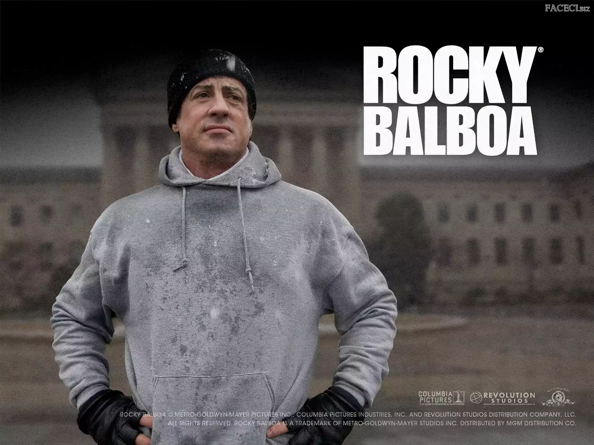 Sylvester Stallone, bluza, zima, Rocky Balboa, trening